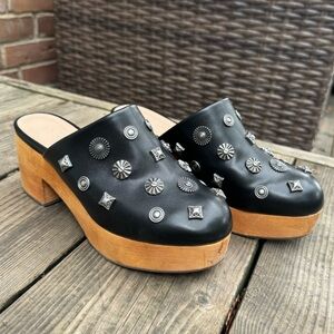 Urban Outfitters Wooden Clog Mule